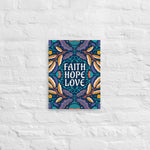 FAITH, HOPE, LOVE Thin canvas