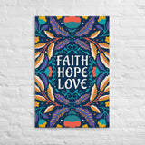 FAITH, HOPE, LOVE Thin canvas